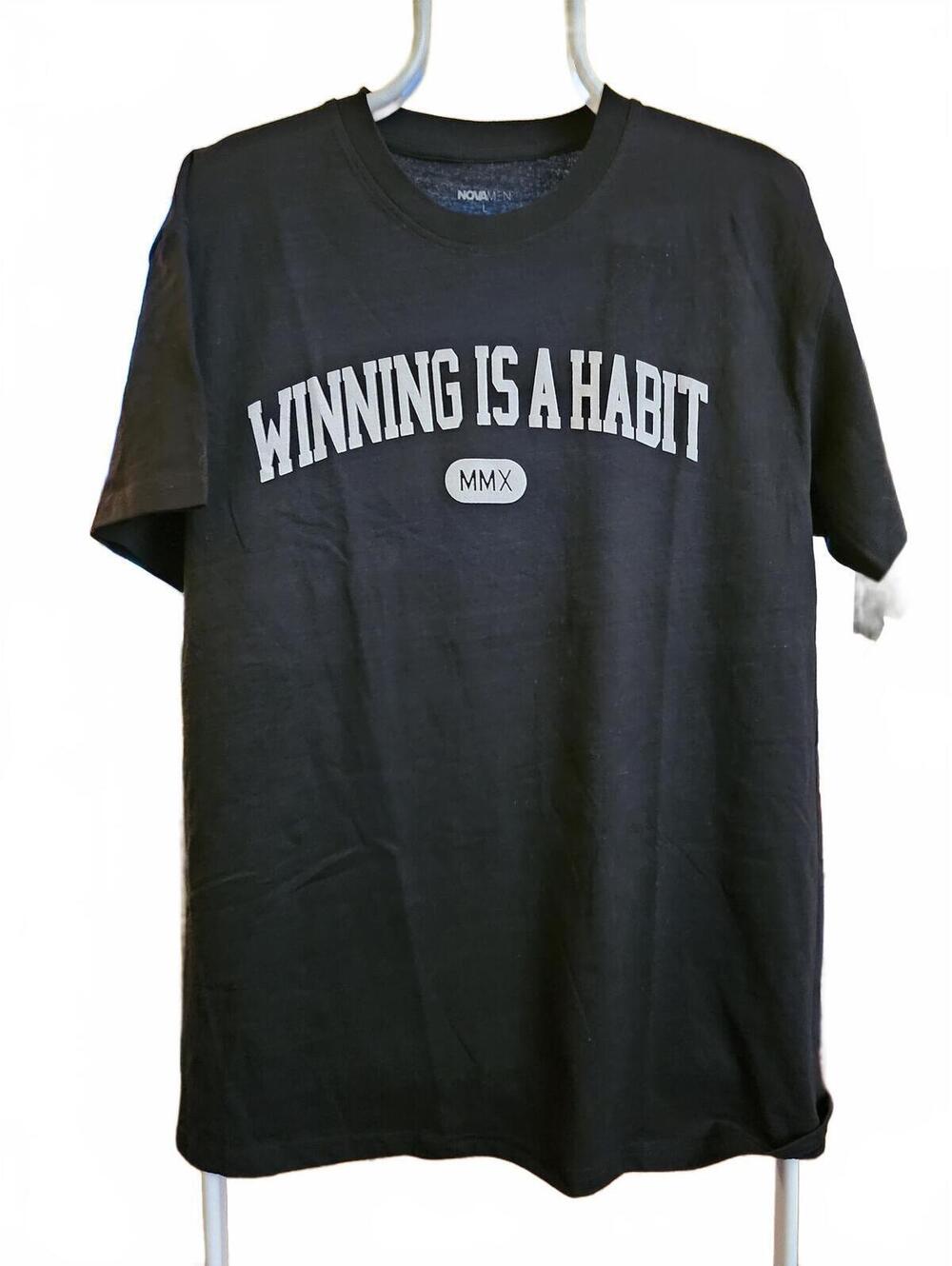 Winning Is A Habit Short Sleeve Tee - Black T-shirt Fashion Nova - NWOT